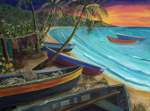 caribbean paintings by karla Bove